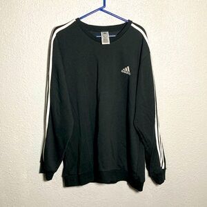 Adidas black crew sweatshirt XXL